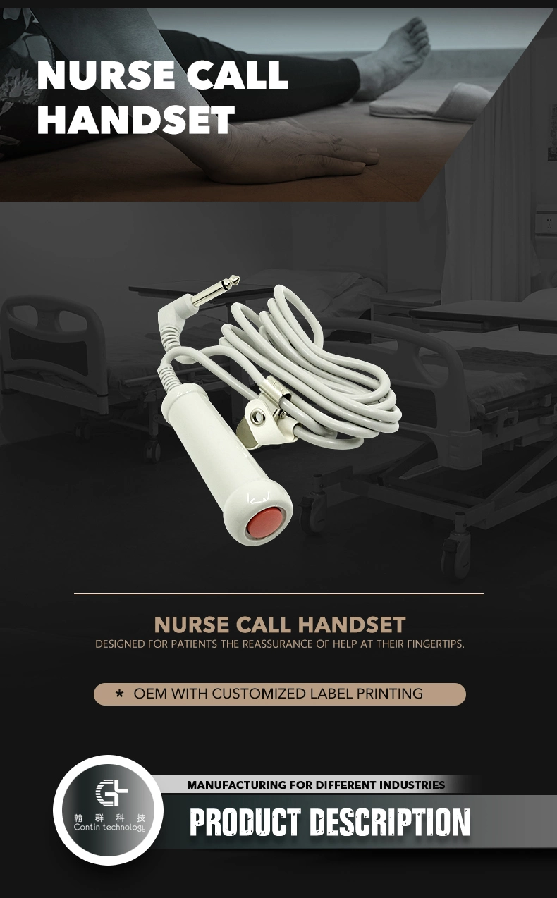 Panicfree OEM Top Quality Medical ABS Standard Nurse Call System Ward Nursing Equipment Nurse Call Handset for Healthcare Facilities