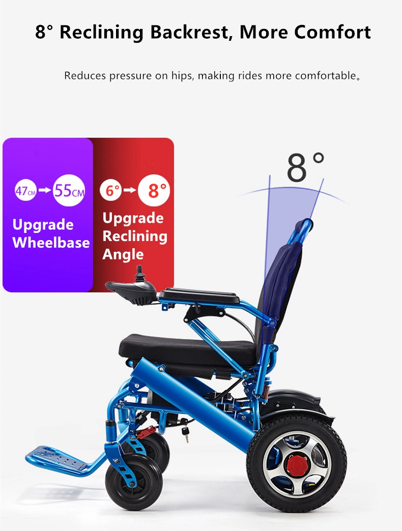 250W Brush Motor Light Foldable Electric Wheelchair