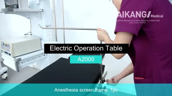 A2000-Edelstahl-Krankenhausbetriebsausrüstungs-multifunktionaler justierbarer manueller elektrischer chirurgischer Operationstisch